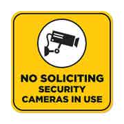 Video Surveillance Sign | No Soliciting Signs