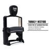 Custom Condensed Name 4 Line Professional Stamp with Body