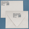 Bolded Script Address Stamp with Custom Logo Lifestyle