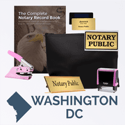District Of Columbia Pink Deluxe Notary Kit