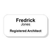 Registered Architect Engraved Name Tag