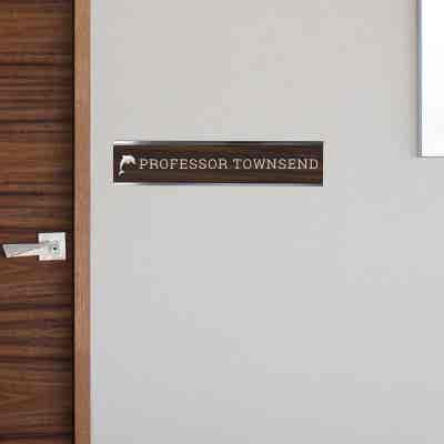 2" x 10" Custom Engraved Plastic Sign Indoor/Outdoor Horizontal - alternate view
