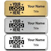 Small Engraved Executive Badge with Rounded Corners