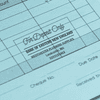 Elegant Script For Deposit Only Financial Stamp in use