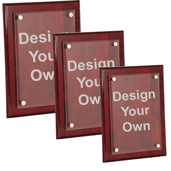Floating Acrylic Rosewood Plaque