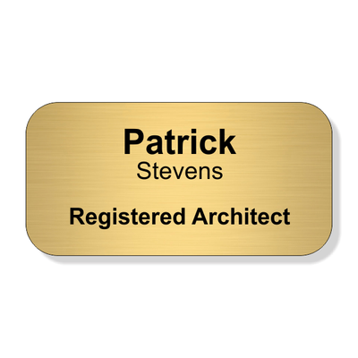 Full Color Registered Architect Name Tag