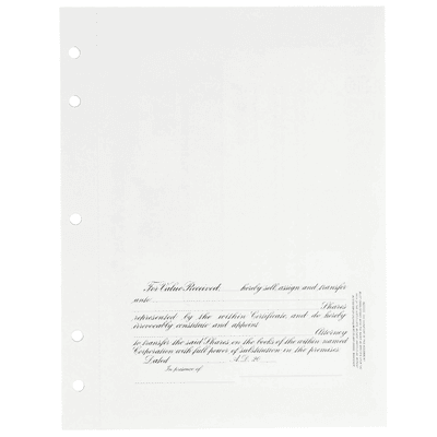 GOES KG3 Corporate Stock Certificates  - alternate view