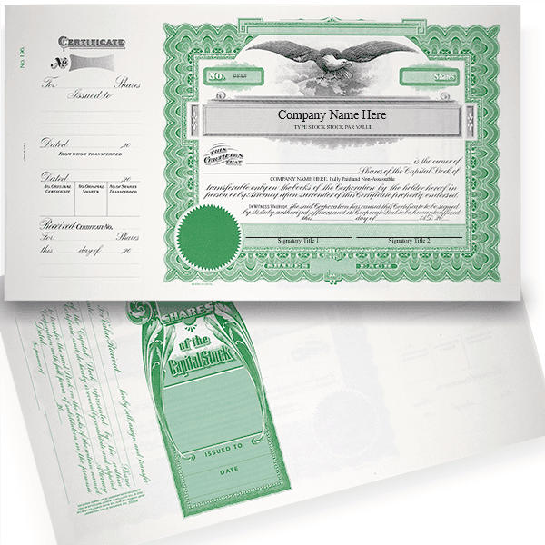 GOES 196 Corporate Stock Certificates 