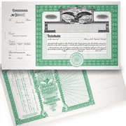 GOES 364 Blank Capital Stock Certificates