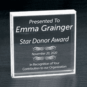 Honorary Donor Clear Paperweight