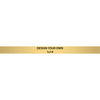 Horizontal Engraved Heavy Brass Signs 1" x 14"