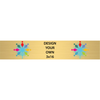 Horizontal Full Color Brass Signs 3" x 16"