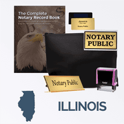 Illinois Pink Deluxe Notary Kit