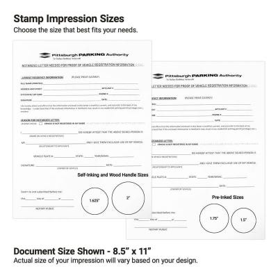 Ohio Round Notary Stamp - alternate view