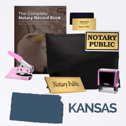 Kansas Pink Deluxe Notary Kit
