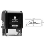 Medium Signature Stamp, 1 7/8" x 0.75" Impression Size