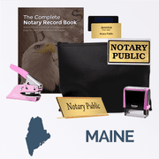 Maine Pink Deluxe Notary Kit