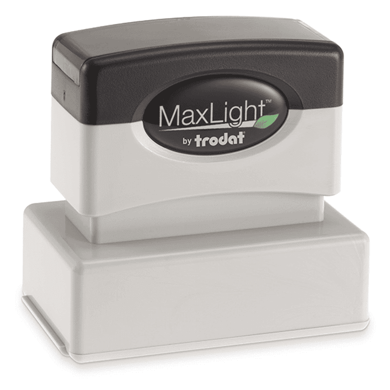 MaxLight Custom Pre-Inked Stamp - MAX-125S -  Black Ink