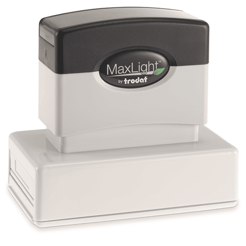 MaxLight Custom Pre-Inked Stamp - MAX-245Z -  Black Ink