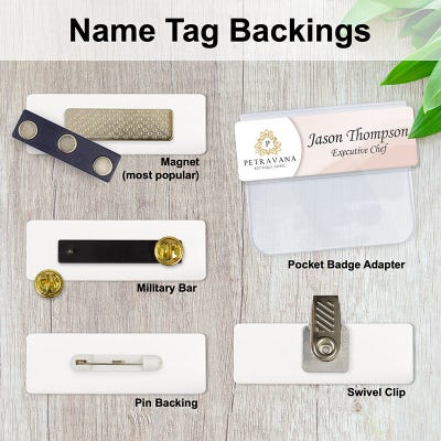 Laser Engraved Name Tag | 2" x 3" - alternate view