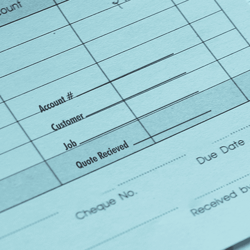 Simple Bold Sans Serif Business Form Stamp Lifestyle