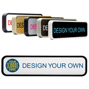 Rounded 2" x 9" Full Color Wall Sign with Holder