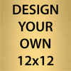 Square Engraved Heavy Brass Signs 12" x 12"