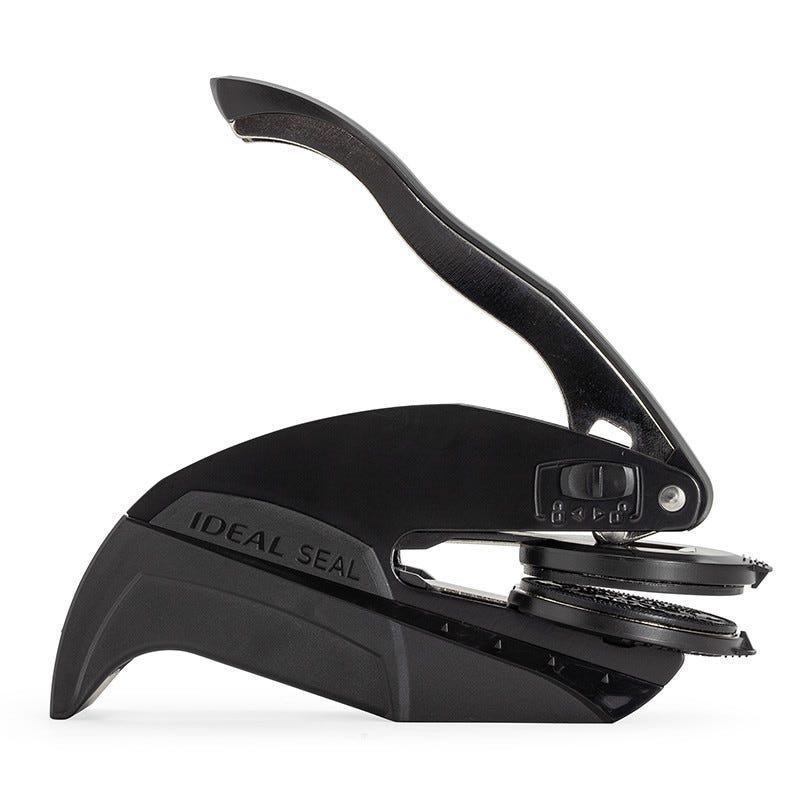 Another side look at the Pocket Seal by Trodat, the first among our selection of embossers