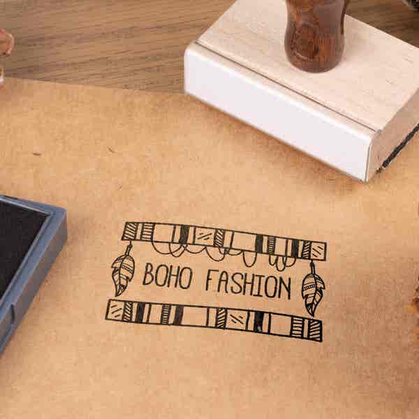 Traditional 1 1/2" x 2" Hand Stamp