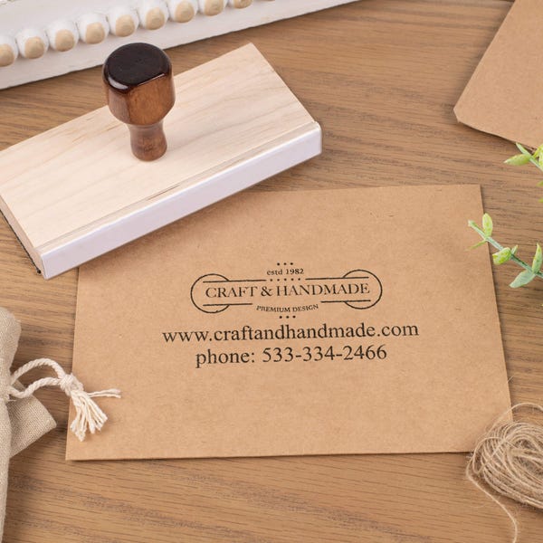 Traditional 2" x 5" Hand Stamp