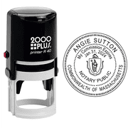 Round Self-Inking Notary Stamp