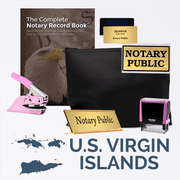 U.S. Virgin Islands Pink Deluxe Notary Kit