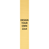 Vertical Engraved Heavy Brass Signs 22" x 4"
