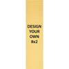 Vertical Engraved Heavy Brass Signs 8" x 2"