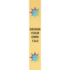 Vertical Full Color Brass Signs 12" x 2"