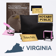 Virginia Pink Deluxe Notary Kit