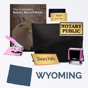 Wyoming Pink Deluxe Notary Kit