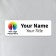 Custom Name Tag | 1" x 3"