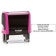 Georgia Pink Rectangle Notary Stamp