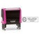 Indiana Pink Rectangle Notary Stamp