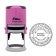 Delaware Round Pink Notary Stamp