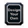 Scalloped Corner 8" x 10 ½" Gloss Black and Silver Wall Plaque