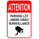 Parking Lot Under Surveillance 18" x 12" Aluminum Sign
