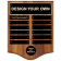 12 Month 12" x 15" Walnut Finish Perpetual Plaque