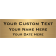 Custom Three Lines 2" x 6" Brass Plates
