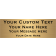 Custom Four Lines 2" x 6" Brass Plates