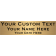 Custom Three Lines 2" x 8" Brass Plates