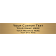 Custom Four Lines 2" x 10" Brass Plates