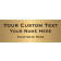 Custom Three Lines 3" x 8" Brass Plates
