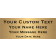 Custom Four Lines 3" x 8" Brass Plates